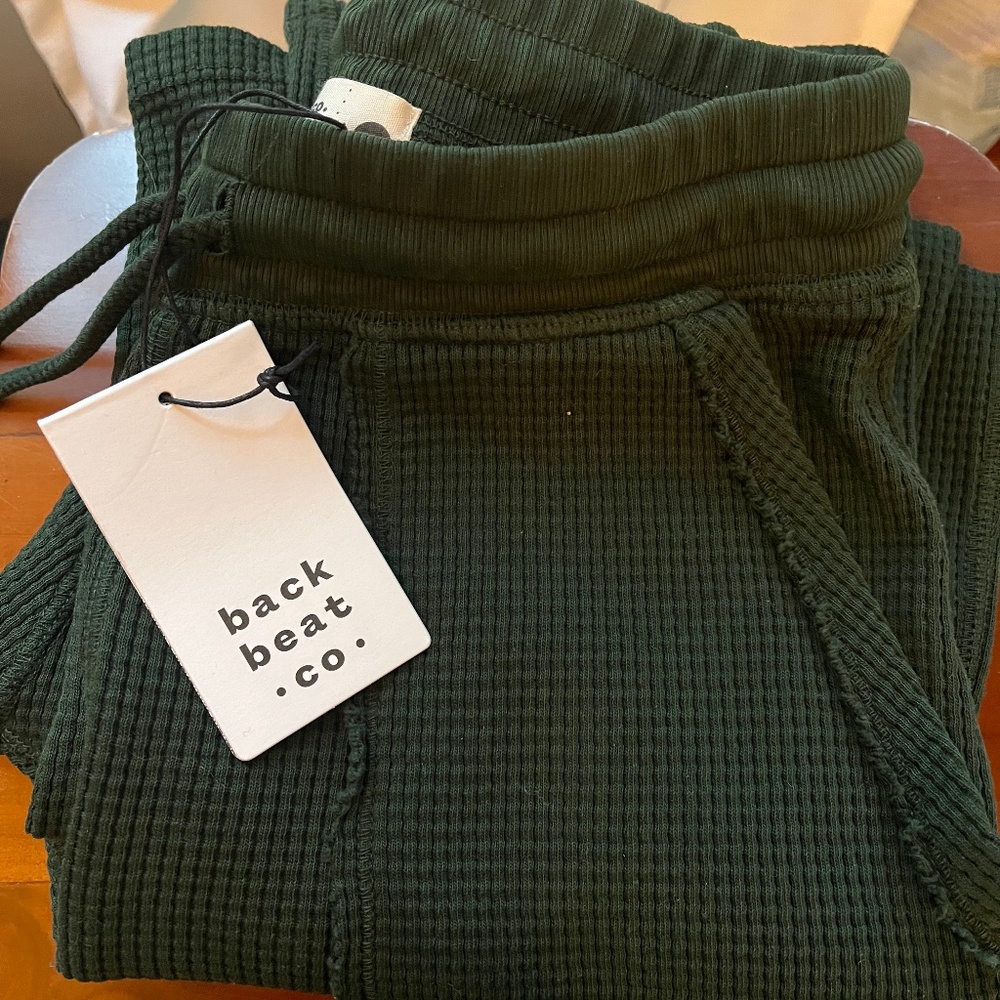 NWT Back Beat Co. Organic Cotton Waffle Jogger - Rosin / S